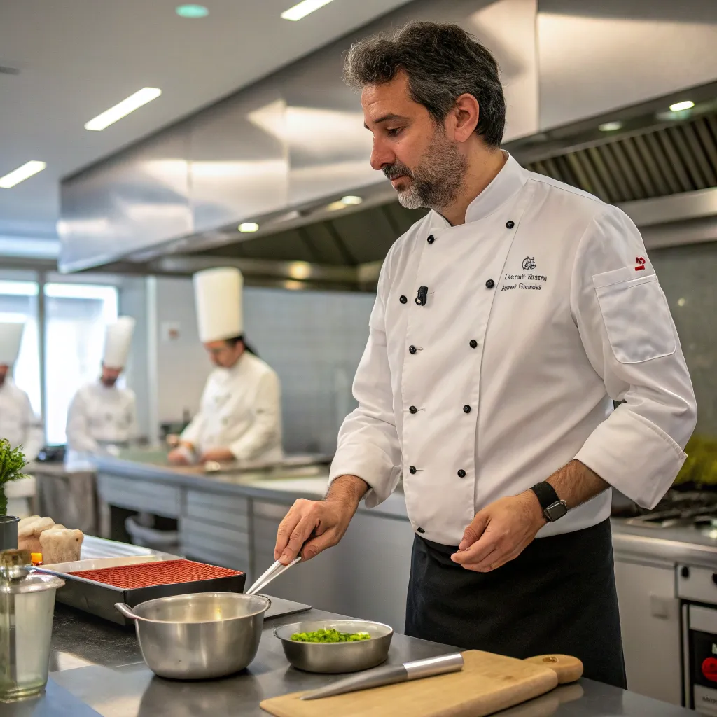 Chef Alexandre teaching